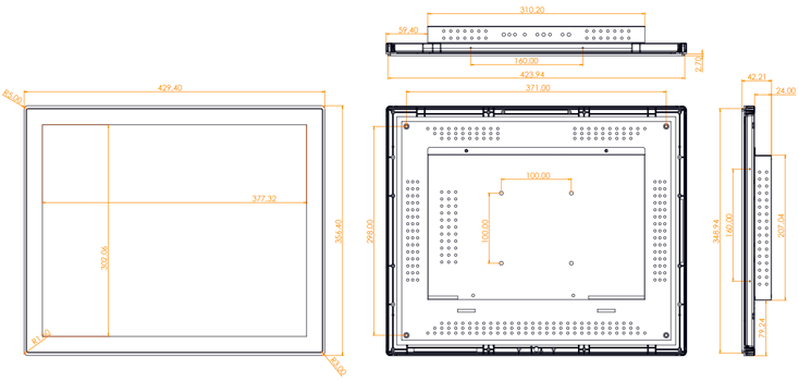 Monitor VISIONTECH de 19 con Referencia VT-01-190-WL-0-V1